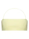 Tory Burch Shirred Bandeau Bikini Top In Yellow
