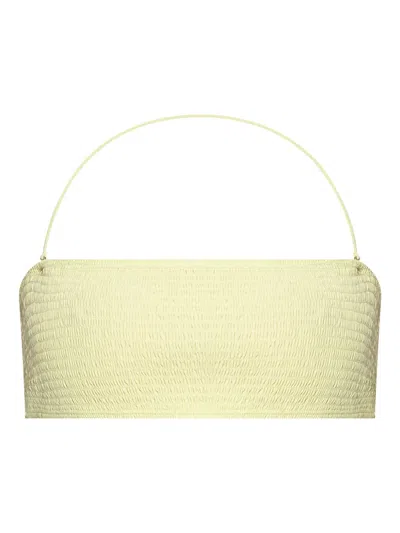 TORY BURCH SMOCKED BIKINI TOP