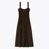 Tory Burch Ruffled Shirred Lyocell-blend Voile Midi Dress