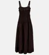 Tory Burch Smocked Midi Dress