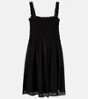 Tory Burch Sleeveless Rushed Mini Dress