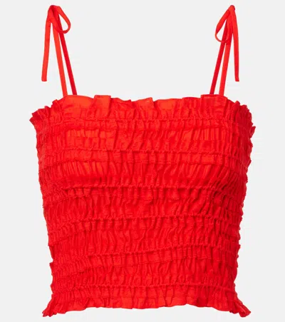 Tory Burch Smocked Tank Top
