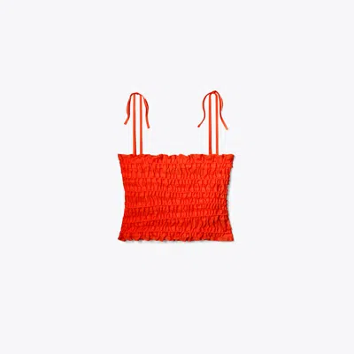 Tory Burch Smocked Viscose Top