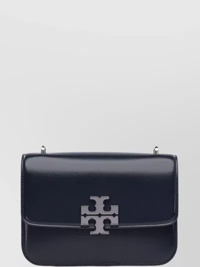 Tory Burch Smooth Finish Shoulder Bags With Adjustable Strap In Blue