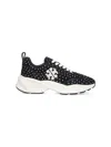 Tory Burch Good Luck' Studded Sneakers – Black In Black