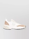 Tory Burch Sneakers Fortune Nylon Suede Leather In White