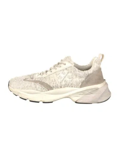 Pre-owned Tory Burch Sneakers In Neutrals