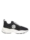 Tory Burch Good Luck' Studded Sneakers – Black In Black