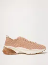 Tory Burch Good Luck Woven Trainer In Blush Pink