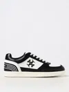 Tory Burch White Low-top Leather Sneakers For Women With Round Toeline And Eva Sole In White