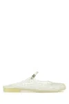 Tory Burch Mellow Jelly Mary Jane Ballerina Mules In White
