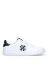 Tory Burch Nappa Leather Howell Court Sneakers In White