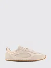Tory Burch Cream Calf Leather Bos Taurus Low Top Sneakers In Multi
