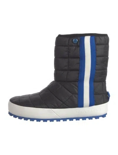Pre-owned Tory Burch Snow Boots In Blue