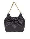 Tory Burch Soft Leather Bag In Black