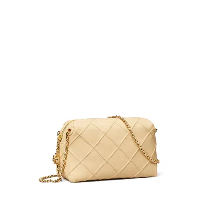 Tory Burch Quilted Shoulder Bag With Chain Strap In Nude