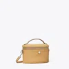Tory Burch Pebble Soft Vanity Case In Brown