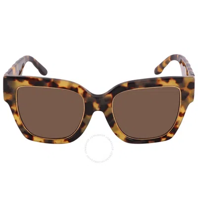 Tory Burch Solid Brown Square Ladies Sunglasses Ty7180u 147473 52