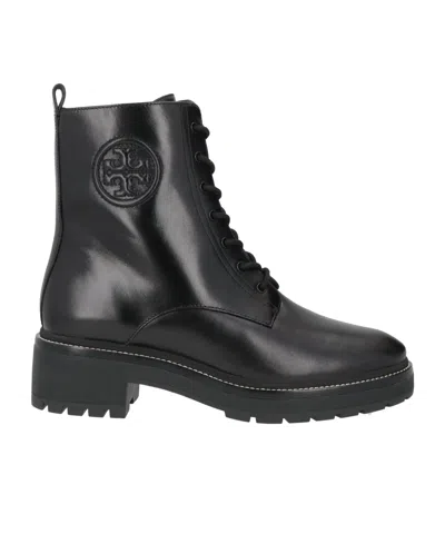 TORY BURCH SOLID COLOR ANKLE BOOTS