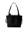 Tory Burch Solid Color Handbag In Black