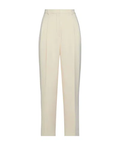 Tory Burch Solid Color Straight Leg Pants In Gray