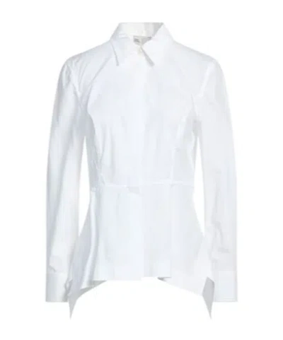 Tory Burch Solid Colour Shirts  Blouses In White