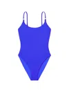 Tory Burch Solid Swimsuit In Blue