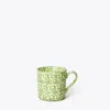 Tory Burch Spongeware Mug, Set Of 4 In Green