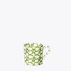 Tory Burch Spongeware Mug, Set Of 4 In Green