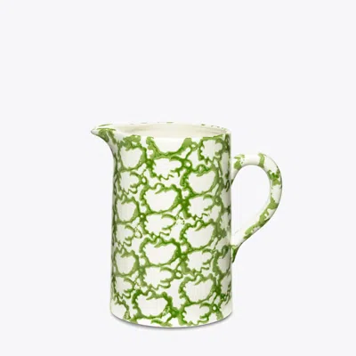 Tory Burch Spongeware Pitcher In Green
