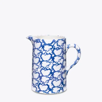 Tory Burch Spongeware Pitcher In Blue