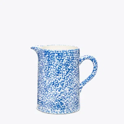 Tory Burch Spongeware Pitcher In Blue