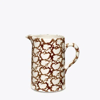 Tory Burch Spongeware Pitcher In Brown