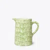 Tory Burch Spongeware Pitcher In Green