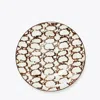 Tory Burch Spongeware Rim Soup Bowl, Set Of 2 In Brown