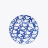 Tory Burch Spongeware Salad Plate, Set Of 4 In Blue