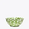 Tory Burch Spongeware Serving Bowl In Green