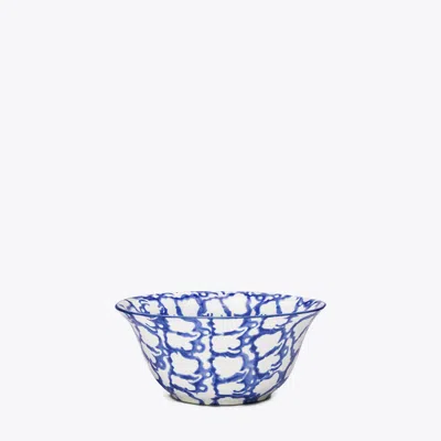Tory Burch Spongeware Small Bowl, Set Of 4 In Blue