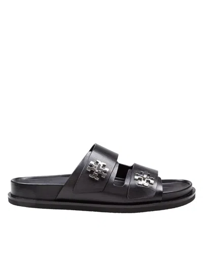 Tory Burch Sporty Slider Sandal With Swivel Details In Black