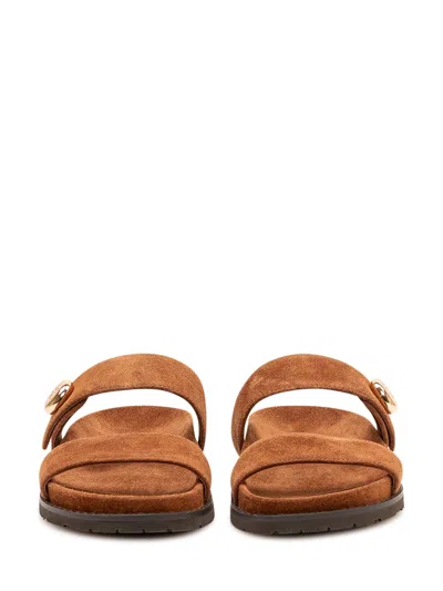Tory Burch Sporty Slip-on Sandals In Brown