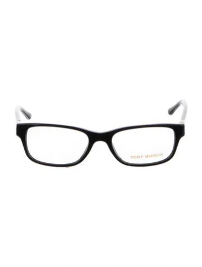 Pre-owned Tory Burch Square Eyeglasses In Black