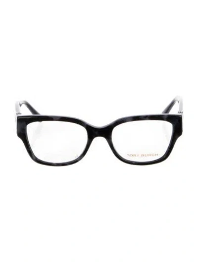 Pre-owned Tory Burch Square Eyeglasses In Blue