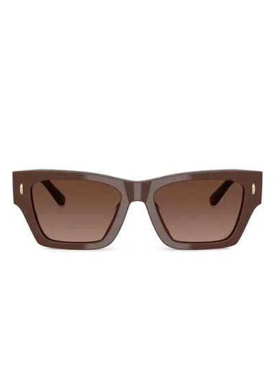 Tory Burch Square-frame Sunglasses In Brown