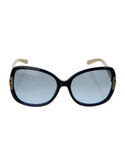 Pre-owned Tory Burch Square Gradient Sunglasses In Black