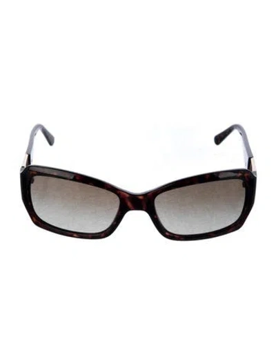 Pre-owned Tory Burch Square Gradient Sunglasses In Brown