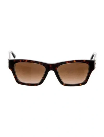 Pre-owned Tory Burch Square Gradient Sunglasses In Brown