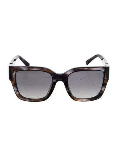 Pre-owned Tory Burch Square Gradient Sunglasses In Brown