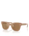 Tory Burch Square Sunglasses, 51mm In Brown