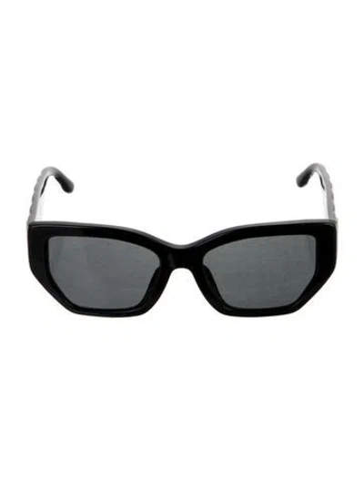 Pre-owned Tory Burch Square Tinted Sunglasses In Black