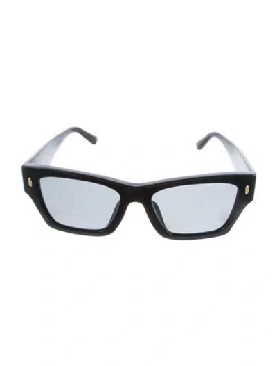 Pre-owned Tory Burch Square Tinted Sunglasses In Black